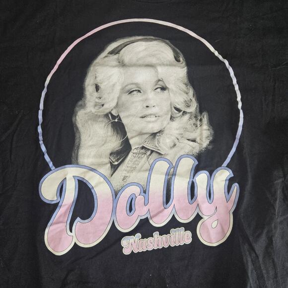 Dolly Parton Shirt Mens XL Black Nashville Country Music Graphic Tee T-Shirt - Picture 2 of 10